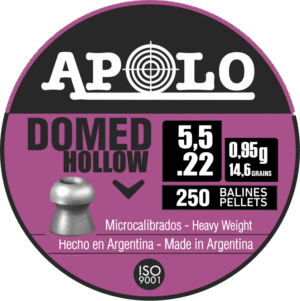 Pellets APOLO DOMED HOLLOW 5,5mm / 250