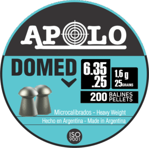 Pellets APOLO DOMED 6,35mm / 25 / 200