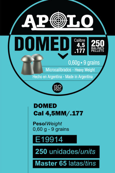 Pellets APOLO DOMED 4,5mm / 250 – πρόσθετη εικόνα 1