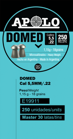 Pellets APOLO DOMED 5,5mm / 250 – πρόσθετη εικόνα 1