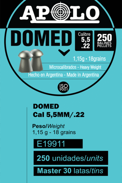 Pellets APOLO DOMED 5,5mm / 250 – πρόσθετη εικόνα 1