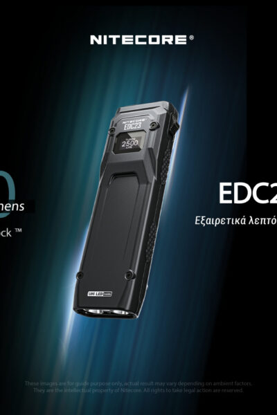 ΦΑΚΟΣ LED NITECORE EDC23 UHI LED, 2500Lumens, Strobe Ready – πρόσθετη εικόνα 1