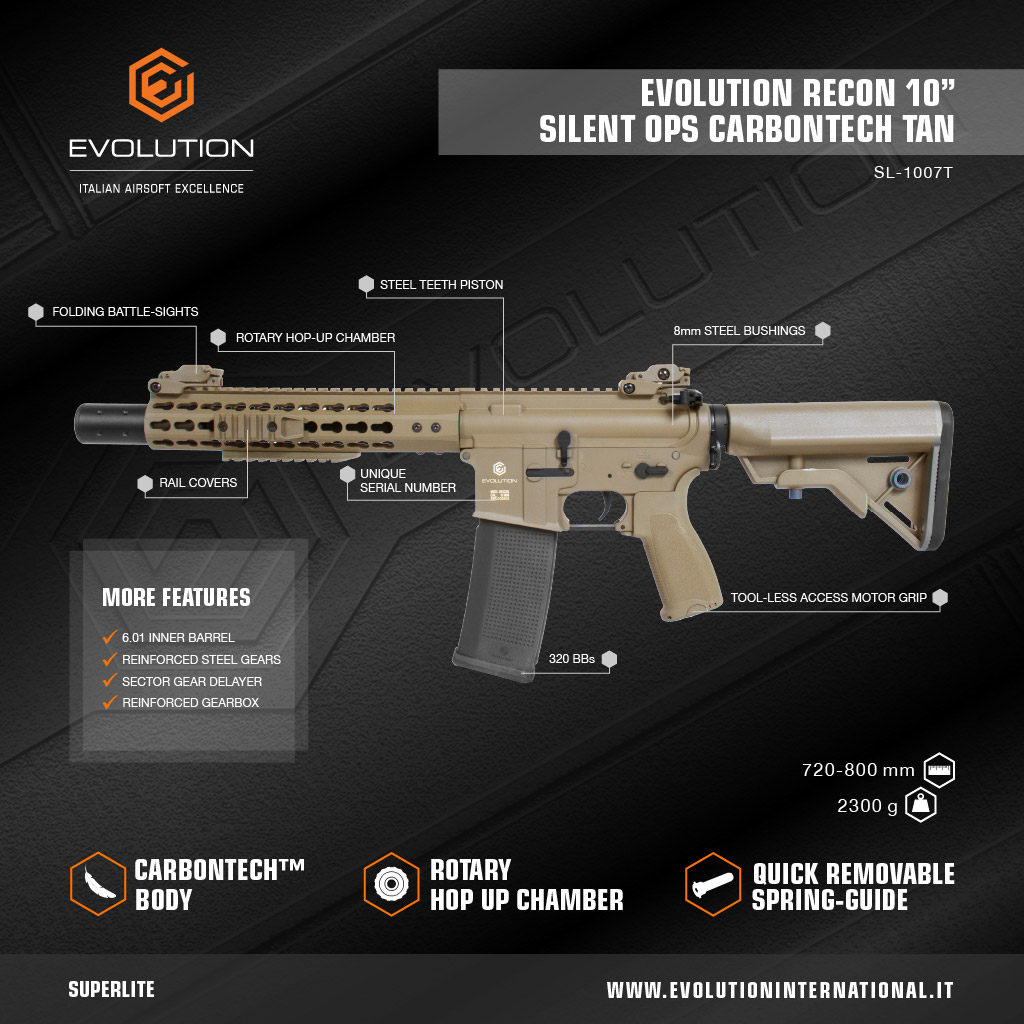 ΟΠΛΟ SOFT Evolution Recon 10” Silent Ops Carbontech,TAN – πρόσθετη εικόνα 9