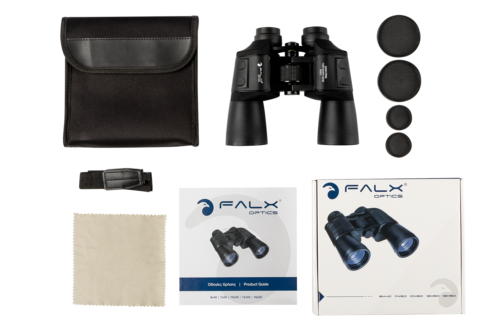 ΚΙΑΛΙΑ FALX Optics 12x50mm, Black – πρόσθετη εικόνα 5