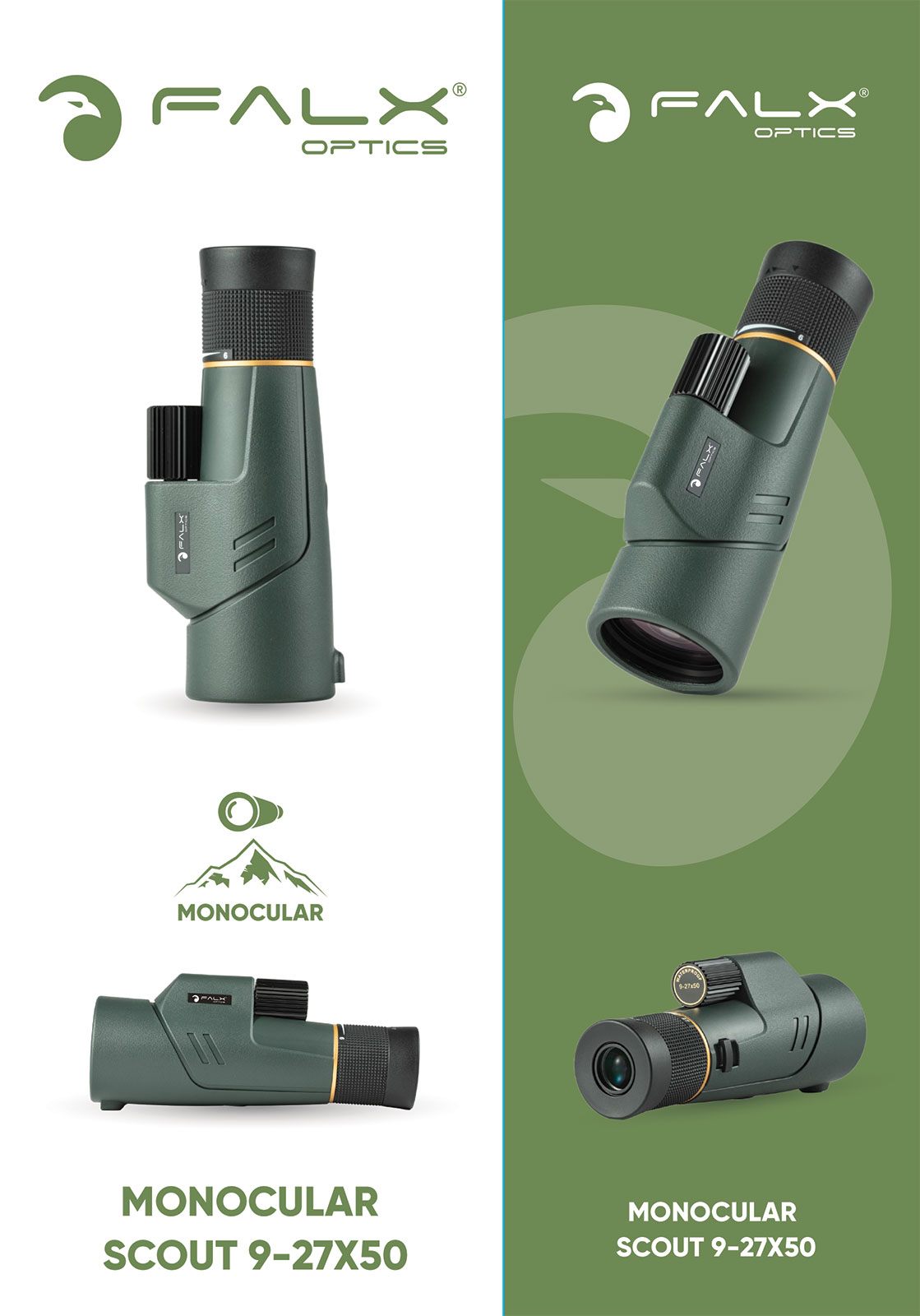 ΜΟΝΟΚΙΑΛΙ FALX Optics Scout 9-27x50 HD – πρόσθετη εικόνα 1