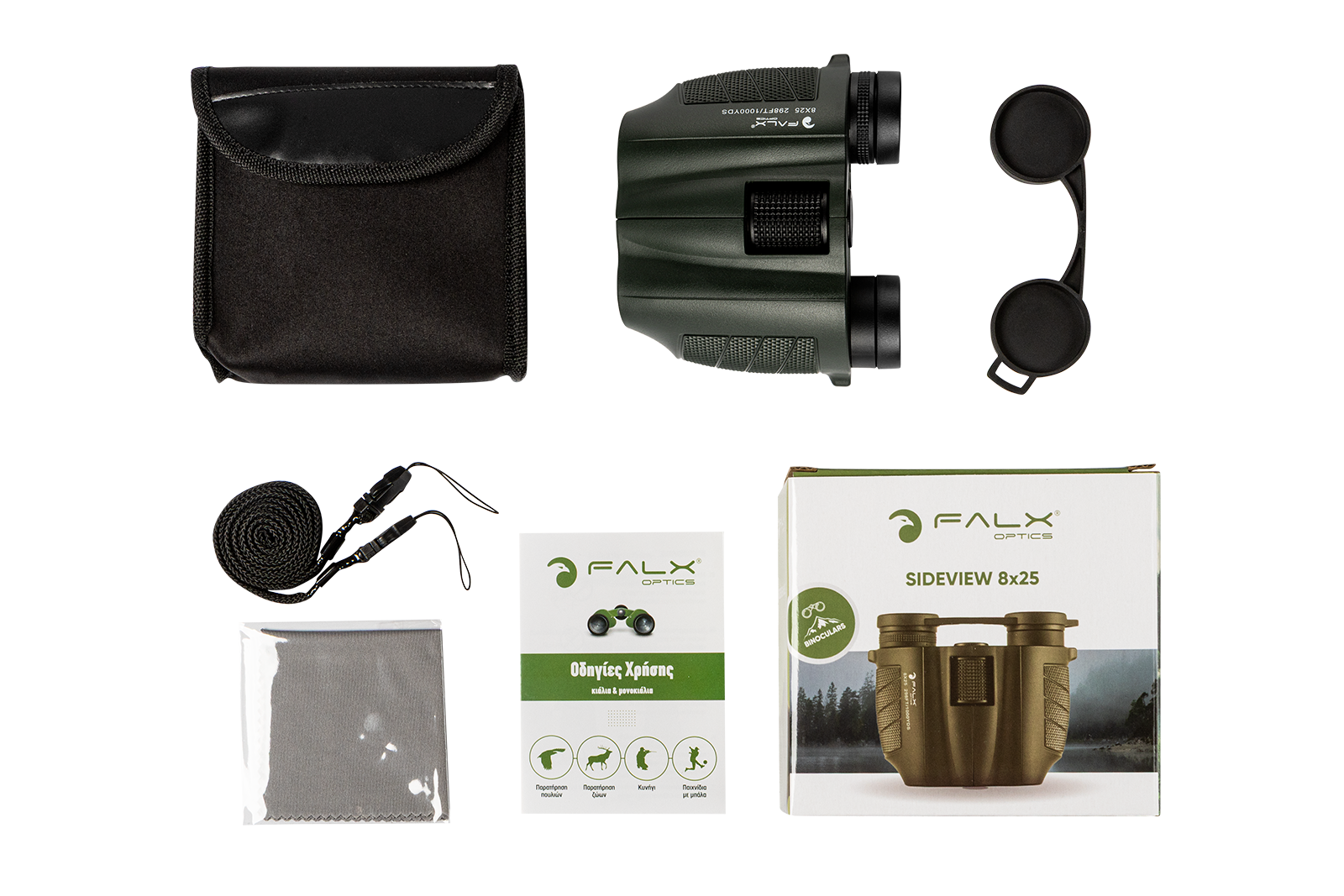 ΚΙΑΛΙΑ FALX Optics Sideview 8x25 HD – πρόσθετη εικόνα 6