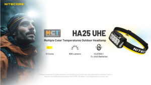 ΦΑΚΟΣ LED NITECORE HEADLAMP HA25UHE, 800lumens – πρόσθετη εικόνα 1