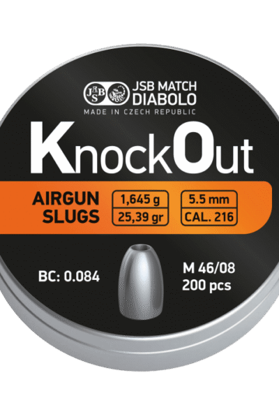 Pellets JSB KO Slug .216, 5.5mm /200pcs (1.645g)