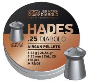 Pellets JSB HADES cal.25 / 6.35mm (1,72g / 26,54gr) / 300pcs