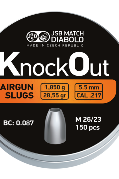 Pellets JSB KO Slug .217, 5.5mm /150pcs (1.85g)