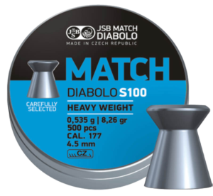 Pellets JSB MATCH DIABOLO BLUE 4.49mm / 500,S100 for Rifles