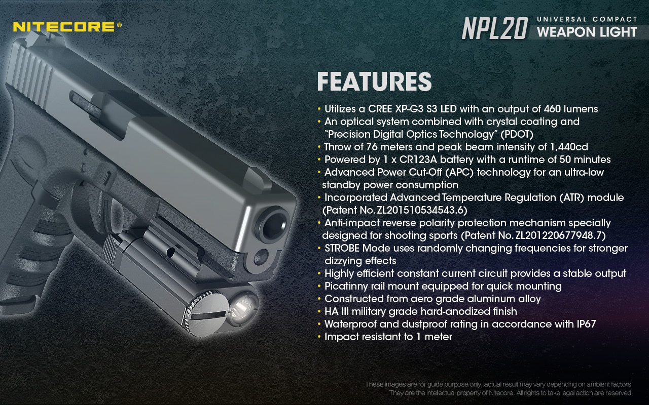 ΦΑΚΟΣ LED NITECORE NPL20, Set με μπαταρια CR123 – πρόσθετη εικόνα 15
