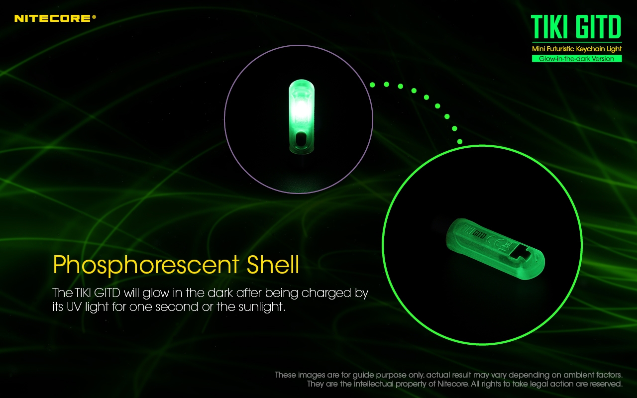 ΦΑΚΟΣ LED NITECORE TIKI GITD, Glow-In-The-Dark, USB-C, 300 lumens – πρόσθετη εικόνα 9