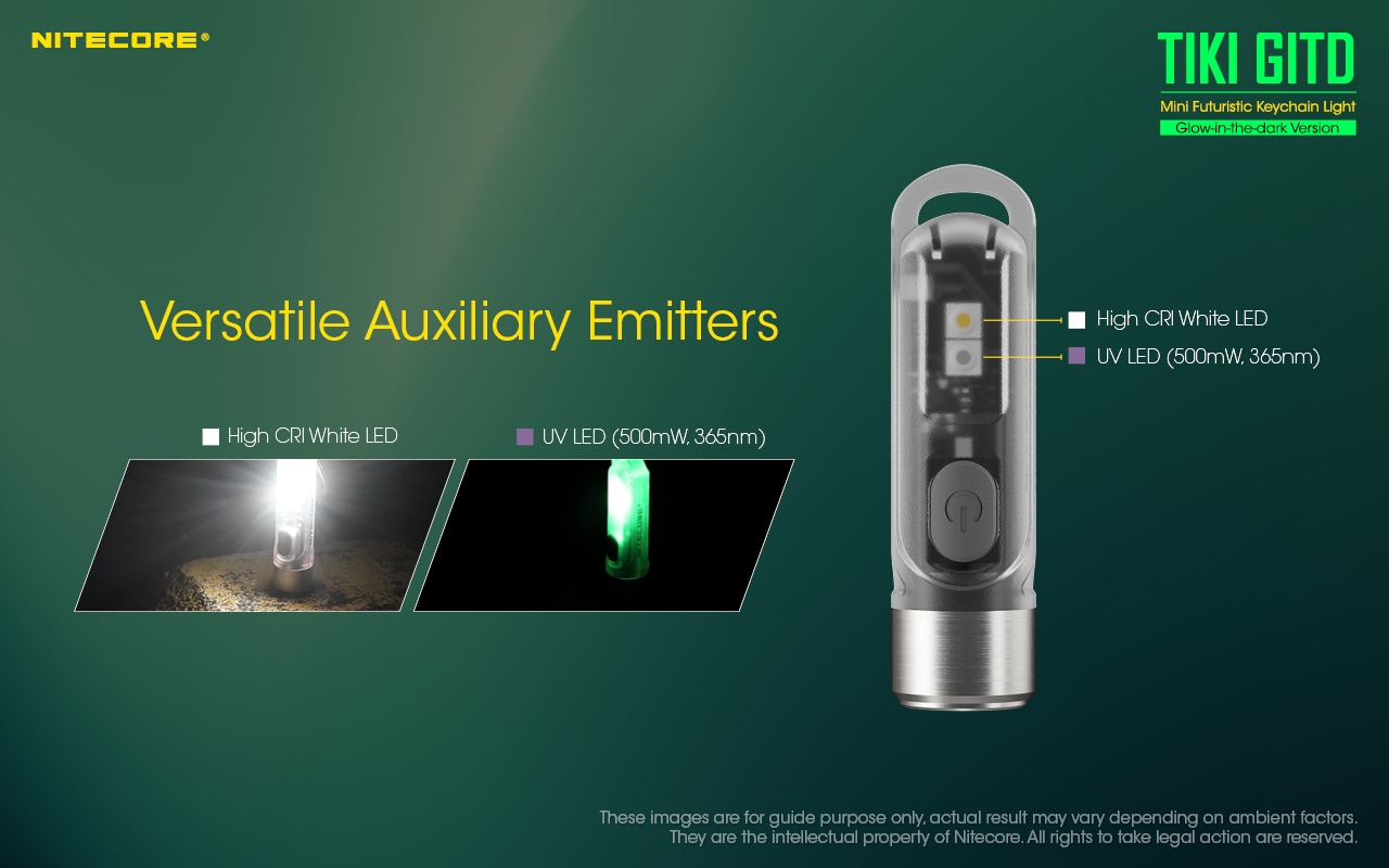 ΦΑΚΟΣ LED NITECORE TIKI GITD, Glow-In-The-Dark, USB-C, 300 lumens – πρόσθετη εικόνα 13