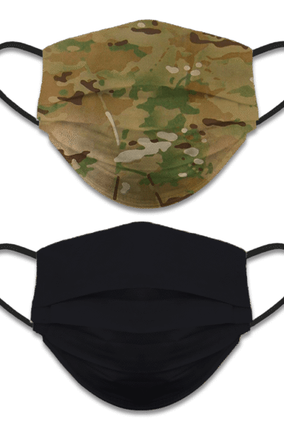 ΜΑΣΚΑ ΠΡΟΣΤΑΣΙΑΣ ΠΡΟΣΩΠΟΥ, Δύο Όψεων, Black-Camo