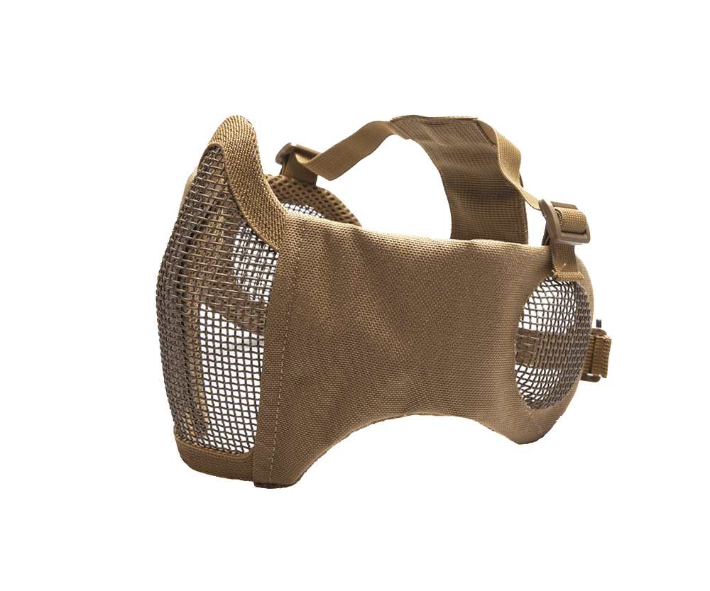 ΜΑΣΚΑ SOFT Mesh, Ear Protection, Metal, Lower Half, Tan