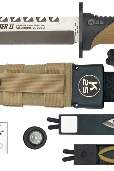 ΜΑΧΑΙΡΙ K25, Tactical Knife, THUNDER II, COYOTE, ENERGY, 32133
