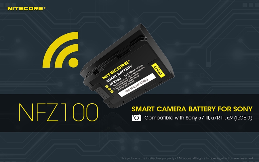 ΜΠΑΤΑΡΙΑ NITECORE NFZ100, SMART CAMERA BATTERY FOR SONY (τιμή – πρόσθετη εικόνα 8