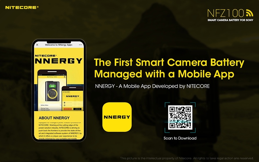 ΜΠΑΤΑΡΙΑ NITECORE NFZ100, SMART CAMERA BATTERY FOR SONY (τιμή – πρόσθετη εικόνα 9