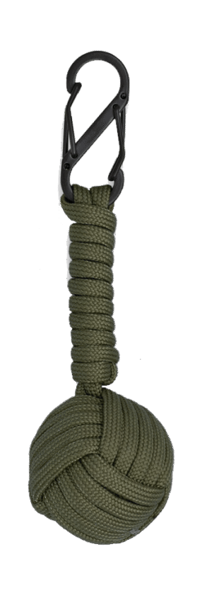 ΜΠΡΕΛΟΚ Albainox Double carabiner with paracord ball, Green