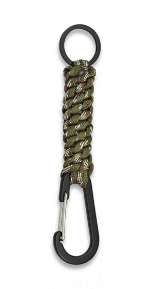 ΜΠΡΕΛΟΚ Albainox Snap hook with paracord and ring. CAMO, 33947-CP