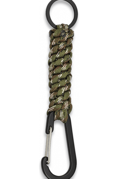 ΜΠΡΕΛΟΚ Albainox Snap hook with paracord and ring. CAMO, 33947-CP