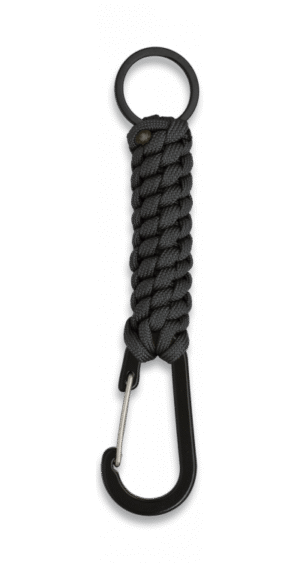 ΜΠΡΕΛΟΚ Albainox Snap hook with paracord and ring. Black