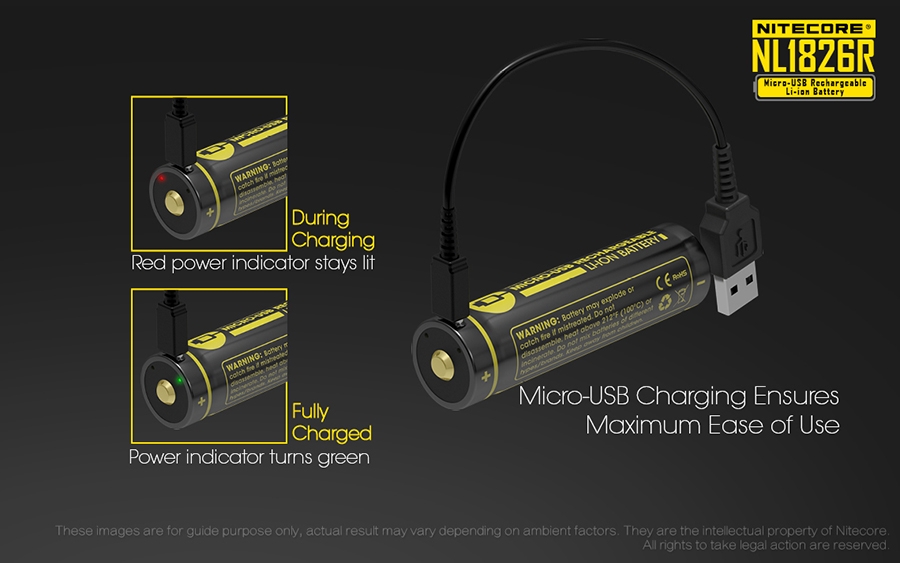 ΜΠΑΤΑΡΙΑ NITECORE 18650 / 2600mAh / Micro USB (τιμή τεμαχίου) – πρόσθετη εικόνα 5
