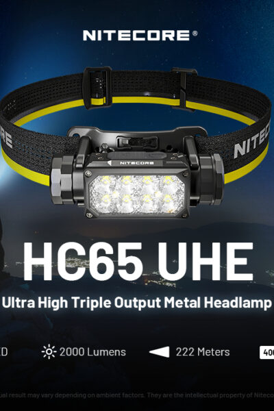 ΦΑΚΟΣ LED NITECORE HEADLAMP HC65 UHE, 2000 Lumens – πρόσθετη εικόνα 1