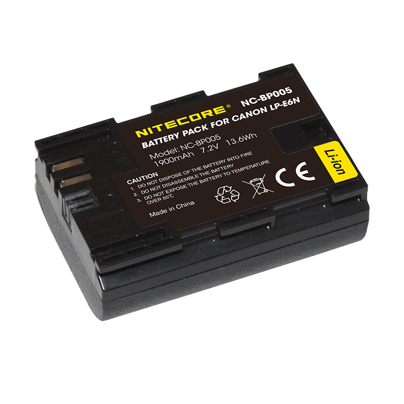 ΜΠΑΤΑΡΙΑ NITECORE for Canon LP-E6N, 7.2V, 1900mAh, 13.6Wh