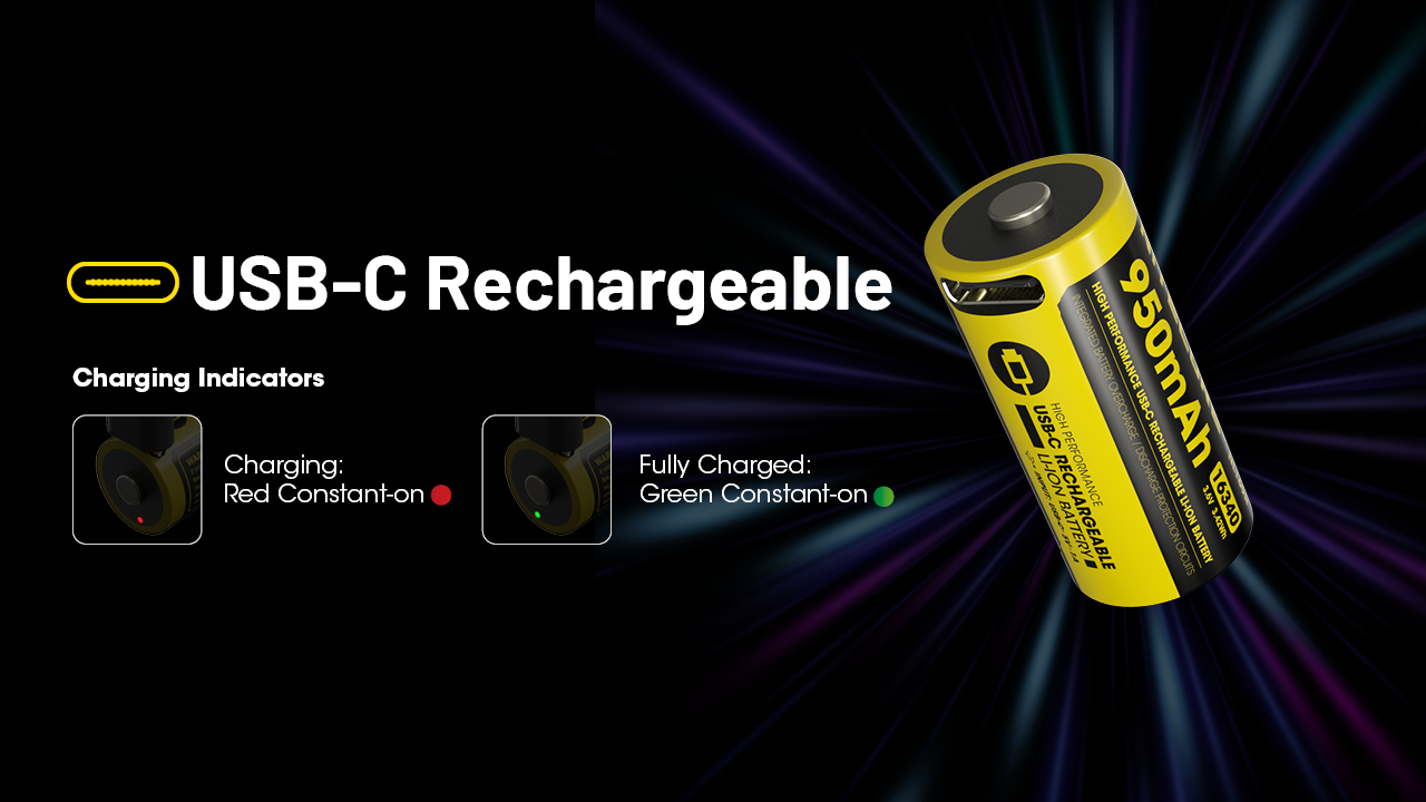 ΜΠΑΤΑΡΙΑ NITECORE 16340 / 950mAh / USB-C / NL169R (τιμή τεμαχίου) – πρόσθετη εικόνα 3