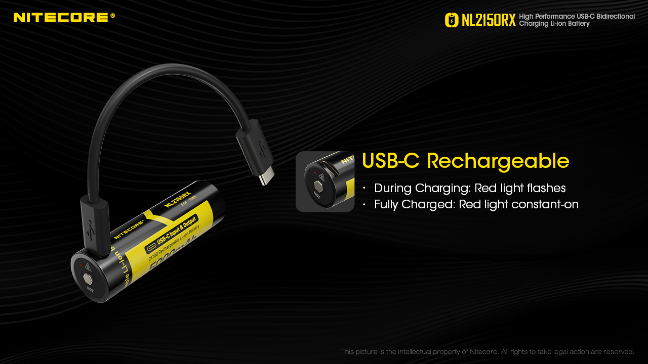 ΜΠΑΤΑΡΙΑ NITECORE 21700 / 5000mAh/ RX, USB-C – πρόσθετη εικόνα 6