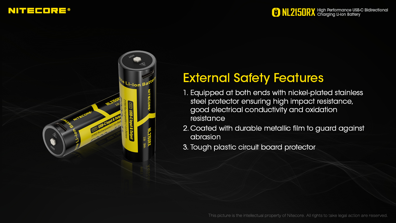 ΜΠΑΤΑΡΙΑ NITECORE 21700 / 5000mAh/ RX, USB-C – πρόσθετη εικόνα 9