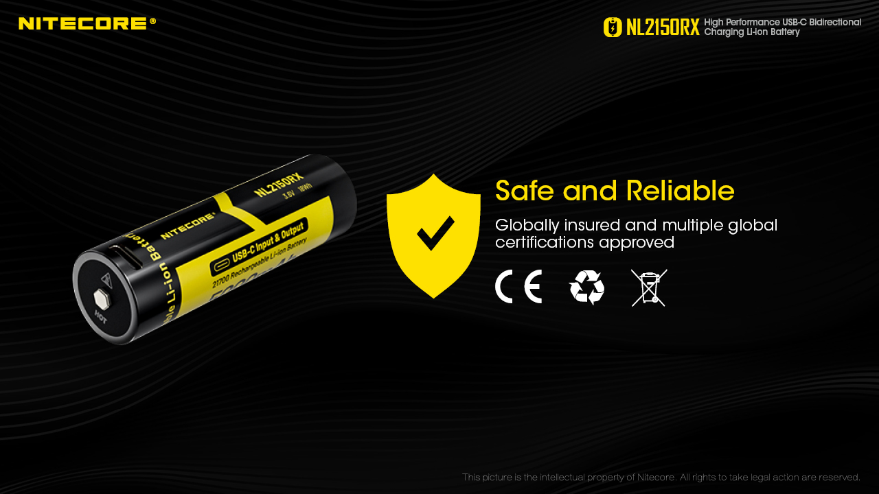 ΜΠΑΤΑΡΙΑ NITECORE 21700 / 5000mAh/ RX, USB-C – πρόσθετη εικόνα 10