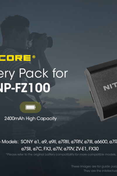 ΜΠΑΤΑΡΙΑ NITECORE for SONY NP-FZ100C, 7.2V, 2400mAh, 17.28Wh – πρόσθετη εικόνα 1
