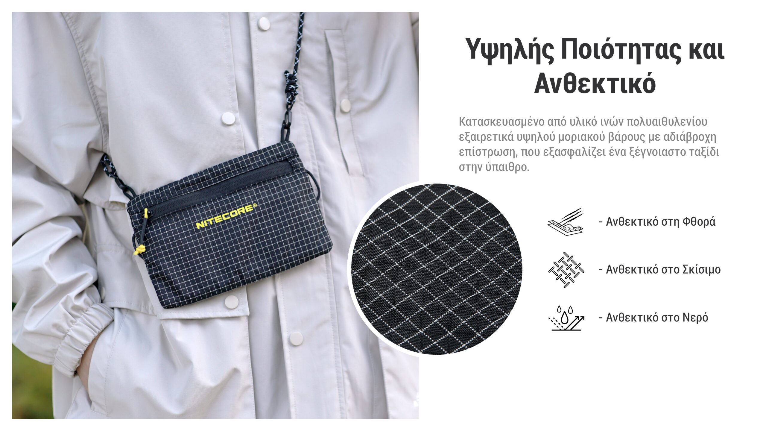 ΤΣΑΝΤΑΚΙ NITECORE NPP01 Mini Outdoor Sacoche Bag – πρόσθετη εικόνα 3