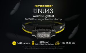 ΦΑΚΟΣ LED NITECORE HEADLAMP NU43, 1400Lm – πρόσθετη εικόνα 1