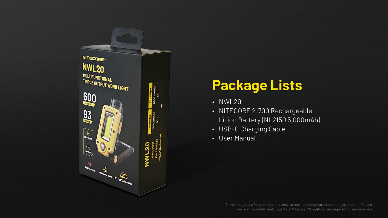 ΦΑΚΟΣ LED NITECORE Multifunctional Triple Output Work Light – πρόσθετη εικόνα 16