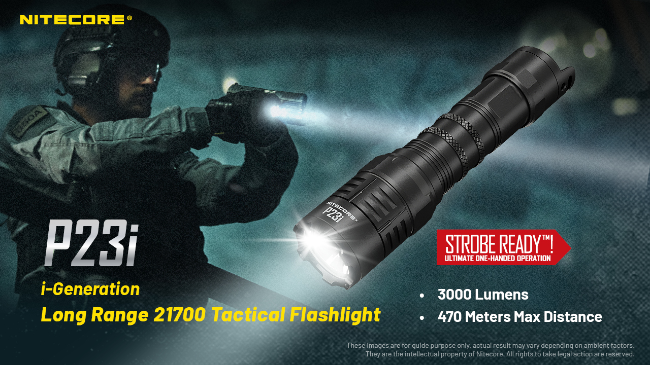 ΦΑΚΟΣ LED NITECORE PRECISE P23i, Tactical, Strobe Ready, 3000lm – πρόσθετη εικόνα 1