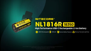 ΜΠΑΤΑΡΙΑ NITECORE 18350 / 1600mAh / USB-C / NL1816R – πρόσθετη εικόνα 1