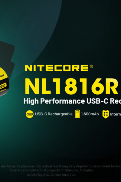 ΜΠΑΤΑΡΙΑ NITECORE 18350 / 1600mAh / USB-C / NL1816R – πρόσθετη εικόνα 1