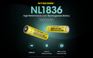 ΜΠΑΤΑΡΙΑ NITECORE 18650 / 3600mAh (τιμή τεμαχίου), NL1836 – πρόσθετη εικόνα 1
