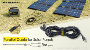 ΚΑΛΩΔΙΟ ΠΡΟΕΚΤΑΣΗΣ NITECORE για 2 Ηλιακα Πάνελ, 5m parallel Cacle – πρόσθετη εικόνα 1