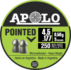 Pellets APOLO POINTED 4,5mm / 250