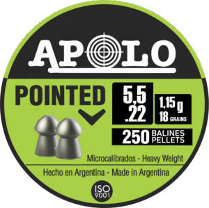 Pellets APOLO POINTED 5,5mm / 250