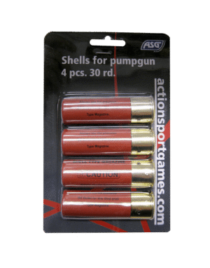 Shells for pumpgun, 4 pc. 30 rd.