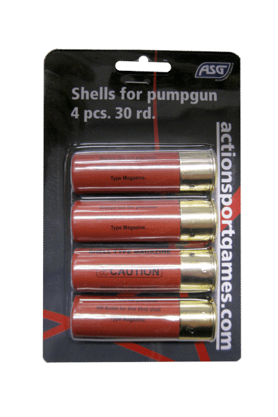 Shells for pumpgun, 4 pc. 30 rd.