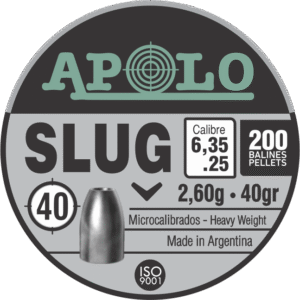 Pellets APOLO SLUG 6,35mm / 40 / 200