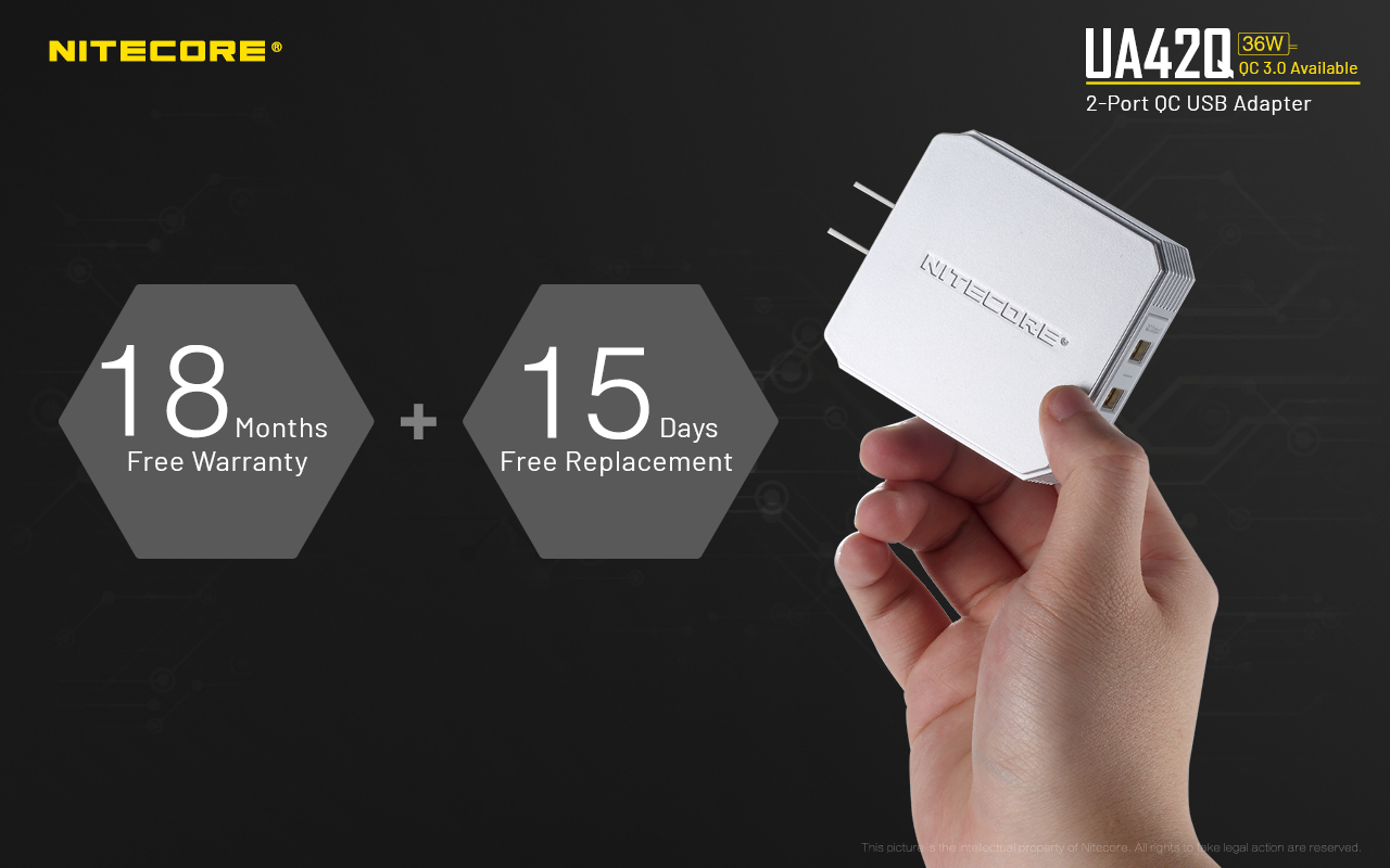 ΤΡΟΦΟΔΟΤΙΚΟ USB, NITECORE UA42Q Quick charge 3.0 – πρόσθετη εικόνα 11