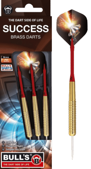 ΒΕΛΑΚΙΑ DART BULL'S, Steel Darts, Success, Red, 20g